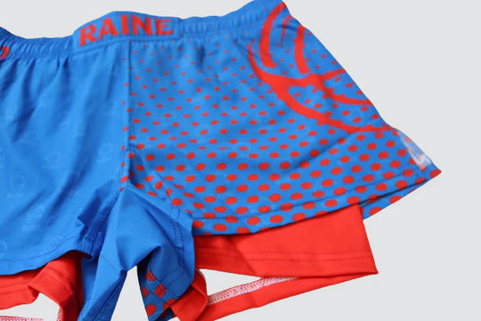 Mens Dynamite BJJ Shorts - Blue/Red