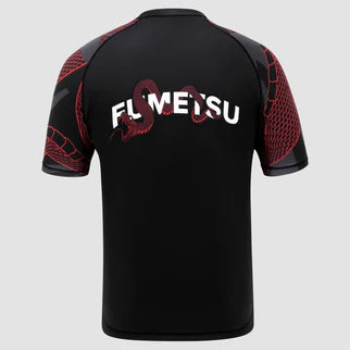 Black/Red Fumetsu Anaconda Short Sleeve Rash Guard