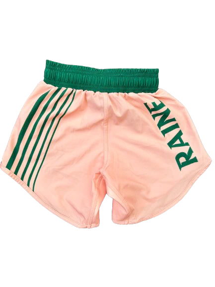 Kids Hyper BJJ Shorts - Peach/Green