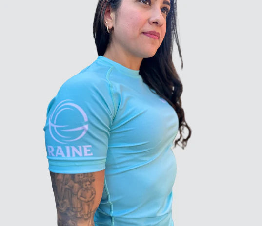 Womens Identity BJJ Rash Guard - Mint